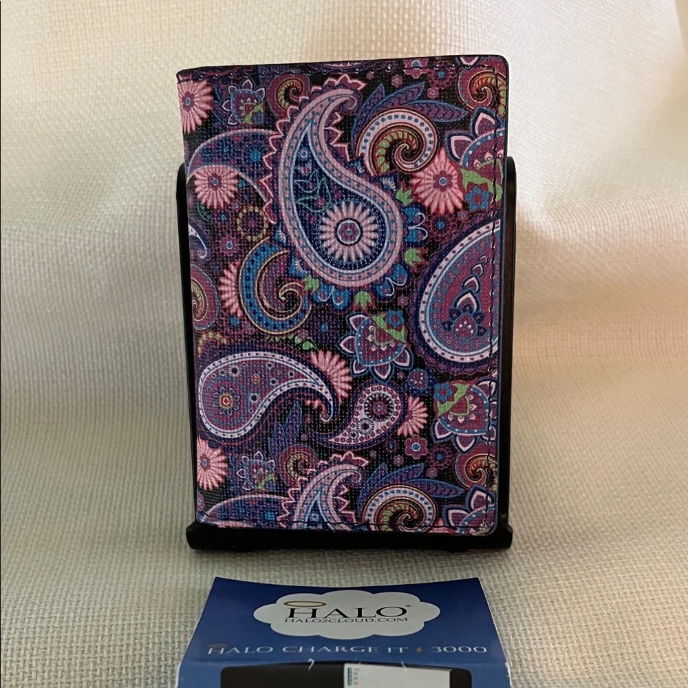 Halo Paisley Charger with Pink and Purple Design